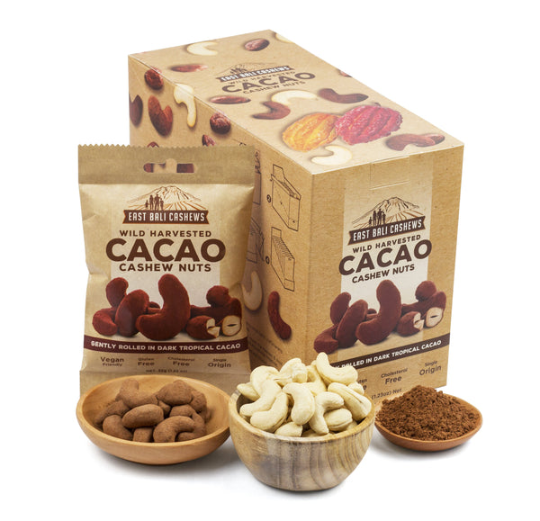 Cacao Chocolate Cashew (10 count) - East Bali Cashews