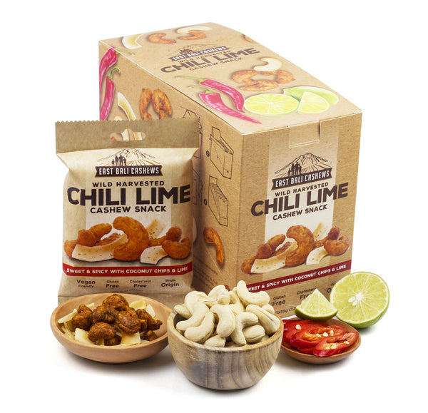 Chili Lime Cashew (10 count) - East Bali Cashews