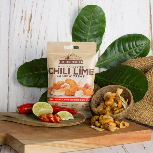 Chili Lime Cashew (10 count) - East Bali Cashews