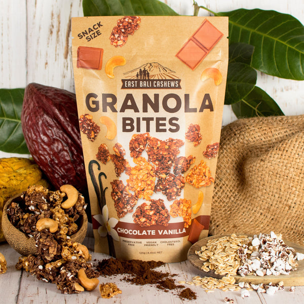 Chocolate Vanilla Granola Bites - East Bali Cashews