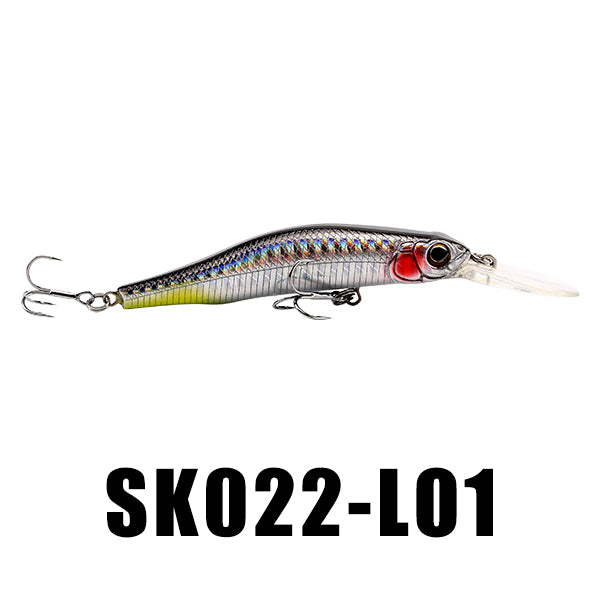 SeaKnight SK022 Suspending Minnow 1PC Retail Fishing Lure 80mm 9g 0~1.5M Artifical Hard Baits Wobblers BKK Hooks Lifelike Body