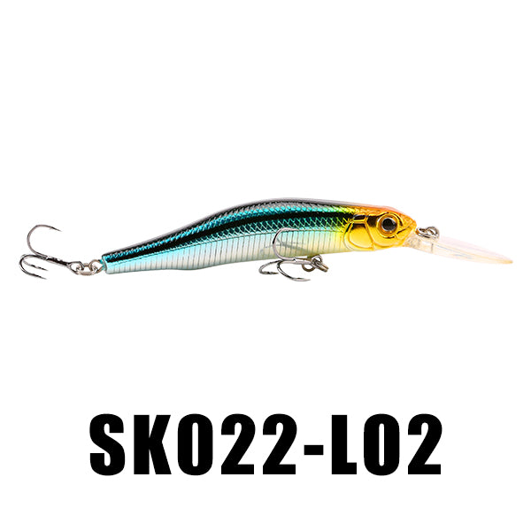 SeaKnight SK022 Suspending Minnow 1PC Retail Fishing Lure 80mm 9g 0~1.5M Artifical Hard Baits Wobblers BKK Hooks Lifelike Body