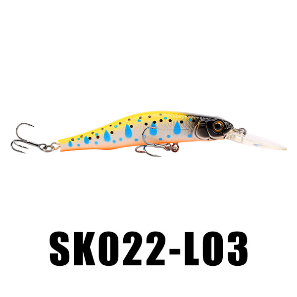 SeaKnight SK022 Suspending Minnow 1PC Retail Fishing Lure 80mm 9g 0~1.5M Artifical Hard Baits Wobblers BKK Hooks Lifelike Body