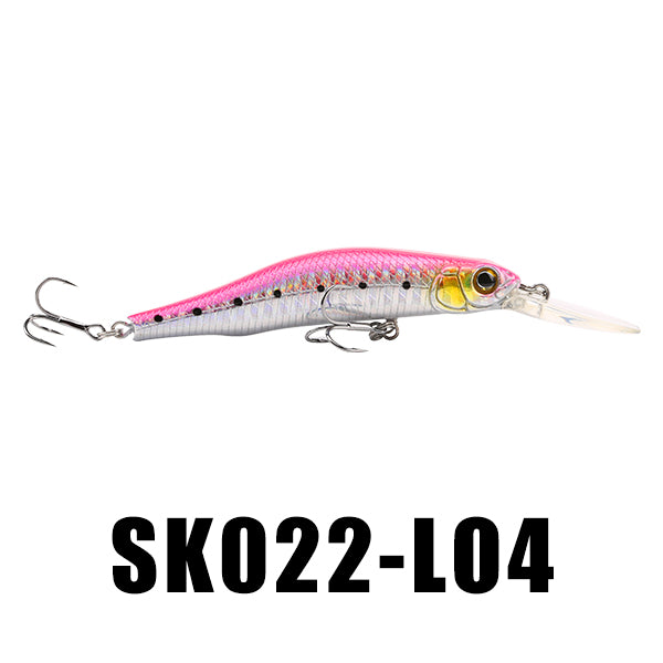 SeaKnight SK022 Suspending Minnow 1PC Retail Fishing Lure 80mm 9g 0~1.5M Artifical Hard Baits Wobblers BKK Hooks Lifelike Body