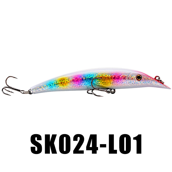 SeaKnight SK024 Minnow Fishing Lure 1PC 9g 98mm 0-1M Quality Artificial Hard Plastic Bait Floating Lure with BKK Hooks Swim Bait