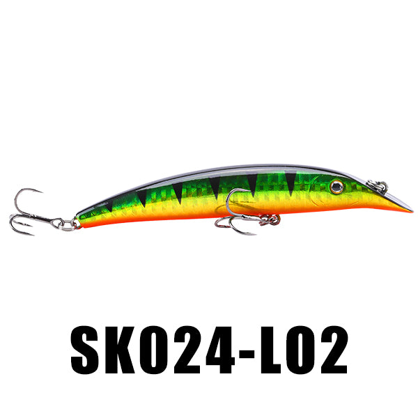 SeaKnight SK024 Minnow Fishing Lure 1PC 9g 98mm 0-1M Quality Artificial Hard Plastic Bait Floating Lure with BKK Hooks Swim Bait