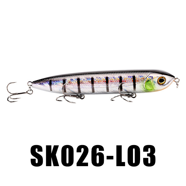 SeaKnight SK026 Floating Pencil Fishing Lure 1PC 128mm 26g Topwater Lure Artrificial Bait Hard Fishing Lure for Carp Fishing
