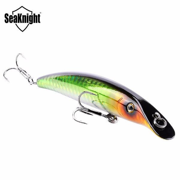 SeaKnight SK024 Minnow Fishing Lure 1PC 9g 98mm 0-1M Quality Artificial Hard Plastic Bait Floating Lure with BKK Hooks Swim Bait