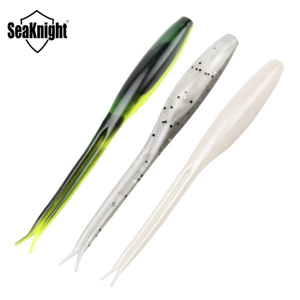 SeaKnight SL002 Soft Fishing Lures 12PCS/Lot 8g 130mm Soft Worm Fishing Bait Swimming Bait Fish Fork Tail Lure Fishing Tackle