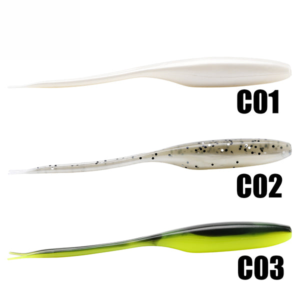 SeaKnight SL002 Soft Fishing Lures 12PCS/Lot 8g 130mm Soft Worm Fishing Bait Swimming Bait Fish Fork Tail Lure Fishing Tackle