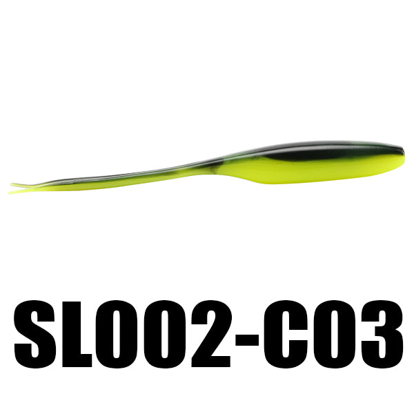 SeaKnight SL002 Soft Fishing Lures 12PCS/Lot 8g 130mm Soft Worm Fishing Bait Swimming Bait Fish Fork Tail Lure Fishing Tackle