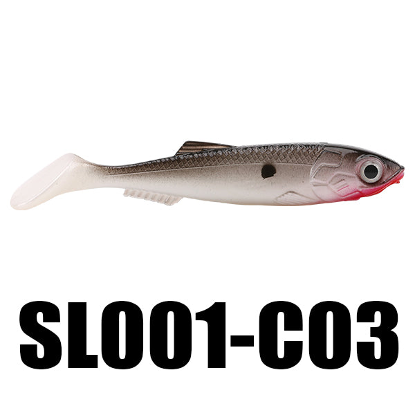 SeaKnight SL001 Soft Lures 4PCS/Bag 6g 90mm 3 Colors available Fishing Lure Soft Bait Fishlike 3D Eyes T Tail Fishing Tackle