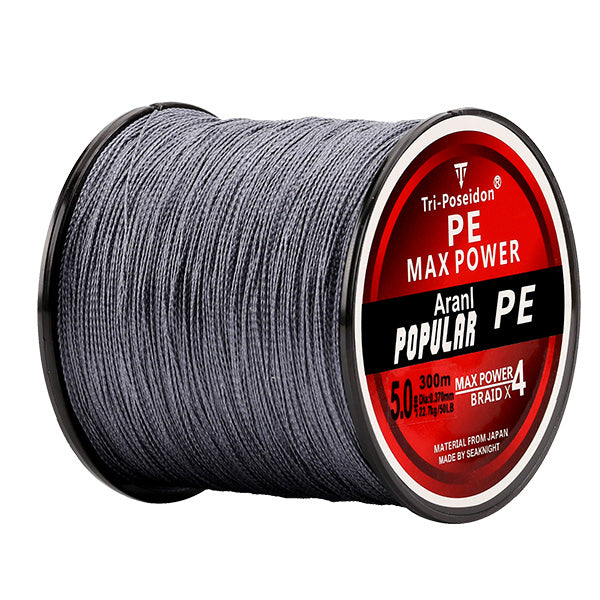 SeaKnight TriPoseidon 300M PE Braided Multifilament Fishing Line 4 Strands Fishing Line 8 10 15 20 25 30 40 50 60LB Carp Fishing