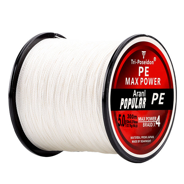 SeaKnight TriPoseidon 300M PE Braided Multifilament Fishing Line 4 Strands Fishing Line 8 10 15 20 25 30 40 50 60LB Carp Fishing