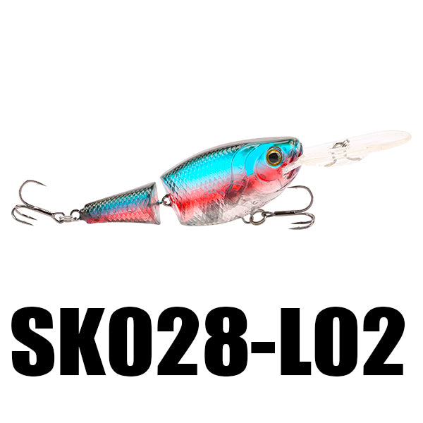 SeaKnight SK028 Floating Joint Bait 1PC 70mm 13.5g 0~1.5M 2 Sections Crankbait