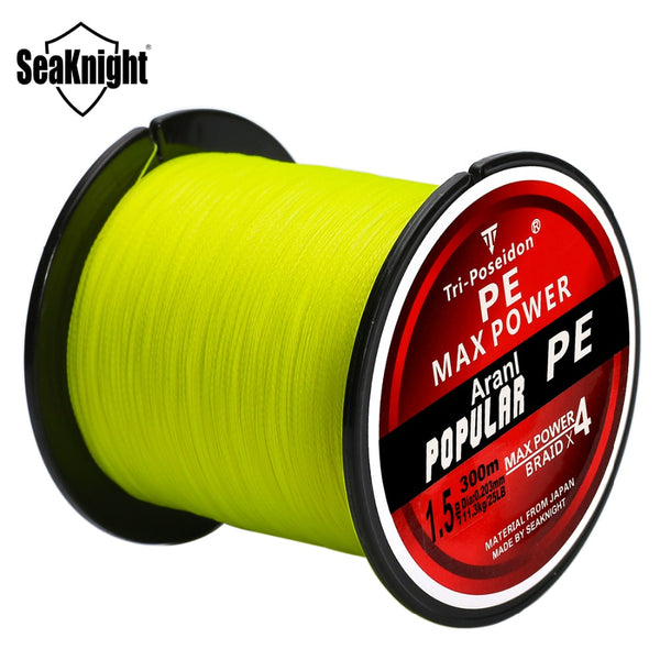 SeaKnight TriPoseidon Series 300M/330Yard Braid Fishing PE Lines Winter Sea Rope Wire Multifilament 8LB 10LB 20LB 30LB 40LB 60LB