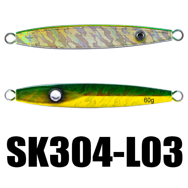SeaKnight SK304 60g 11cm Jigging Lure 1PC Fishing Lure Metal Jig Laser Body 3D Eyes Sea Jig Saltwater Fishing Boat Fishing Jig