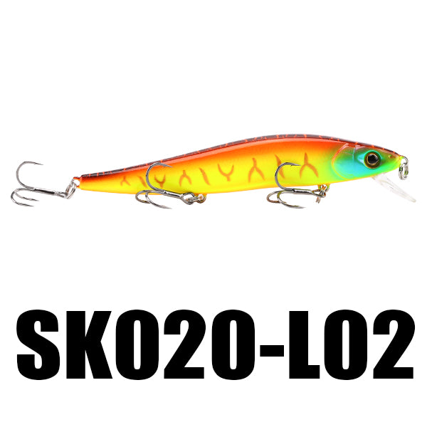 SeaKnight SK020 Fishing Lure 1PC Minnow 14g 110mm 0-1M Depth Wobbling Minnow Floating Lure Plastic Hard Bait Fishing Wobblers