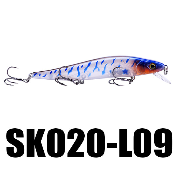 SeaKnight SK020 Fishing Lure 1PC Minnow 14g 110mm 0-1M Depth Wobbling Minnow Floating Lure Plastic Hard Bait Fishing Wobblers