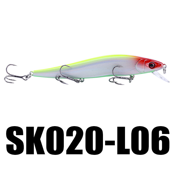 SeaKnight SK020 Fishing Lure 1PC Minnow 14g 110mm 0-1M Depth Wobbling Minnow Floating Lure Plastic Hard Bait Fishing Wobblers