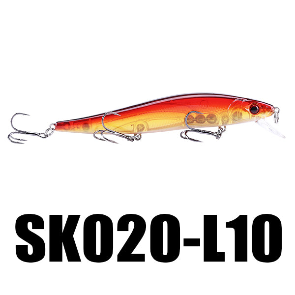 SeaKnight SK020 Fishing Lure 1PC Minnow 14g 110mm 0-1M Depth Wobbling Minnow Floating Lure Plastic Hard Bait Fishing Wobblers