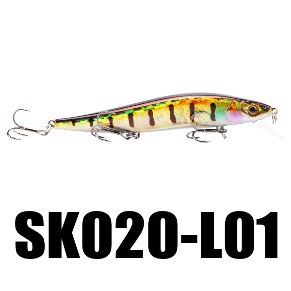 SeaKnight SK020 Fishing Lure 1PC Minnow 14g 110mm 0-1M Depth Wobbling Minnow Floating Lure Plastic Hard Bait Fishing Wobblers