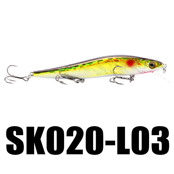 SeaKnight SK020 Fishing Lure 1PC Minnow 14g 110mm 0-1M Depth Wobbling Minnow Floating Lure Plastic Hard Bait Fishing Wobblers