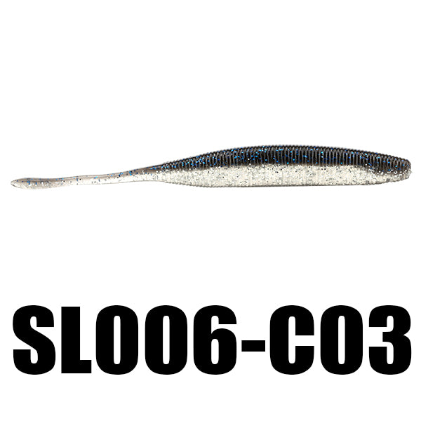 SeaKnight Soft Lure SL006 7.7g 5' 5in 125mm 6PCS Swimbait Silicone Soft Fishing Lure Bass Lure Carp Fishing Tackle Fishing Bait